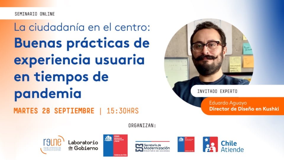 'Futurología post-pandémica: ¿Qué va a quedar para los usuarios en 2022?' con Eduardo Aguayo: Futurología Pandemia Covid-19 Chile Experiencia usuaria Experiencia del cliente 