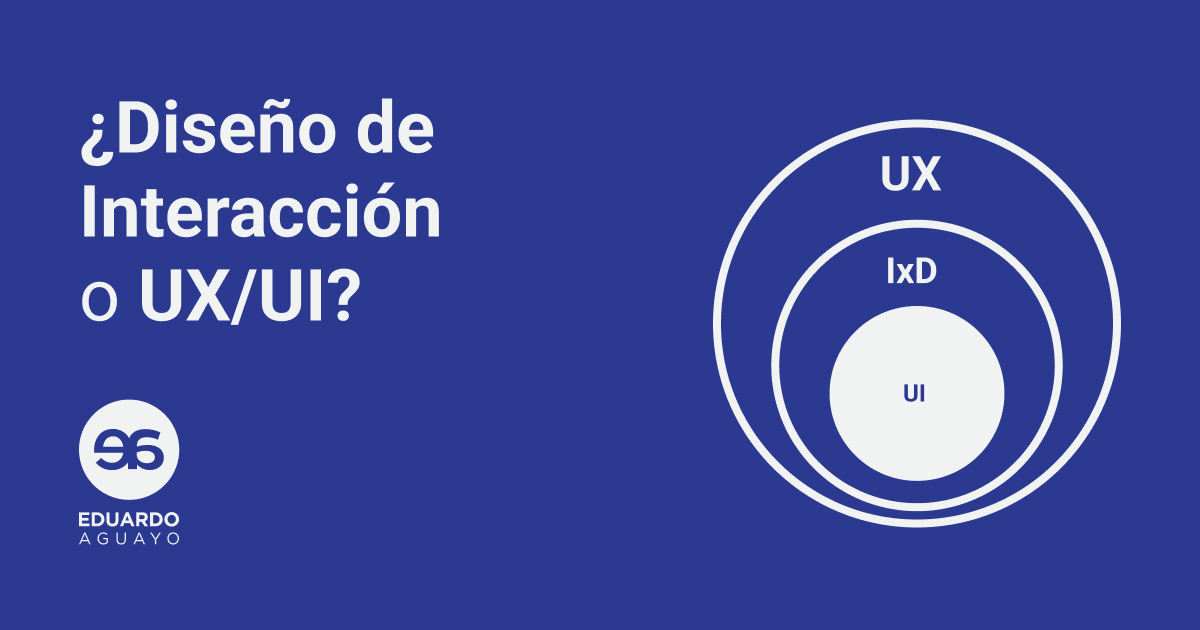 ¿Diseño de Interacción o UX/UI? - IxD UX UI Roles UX 